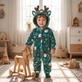 thumbnail image 2 of SuTry Baby Halloween Dinosaur Dress Up Romper Cute Hooded Fleece One Piece Soft Warm Zip Up Jumpsuit Toddler Halloween Party Outfits, 2 of 9