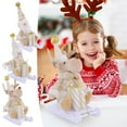 thumbnail image 6 of Nkmbld Christmas Tabletop Ornaments Christmas Sleigh Santa Claus Snowman and Reindeer Figurines Festive Decorative, 6 of 8
