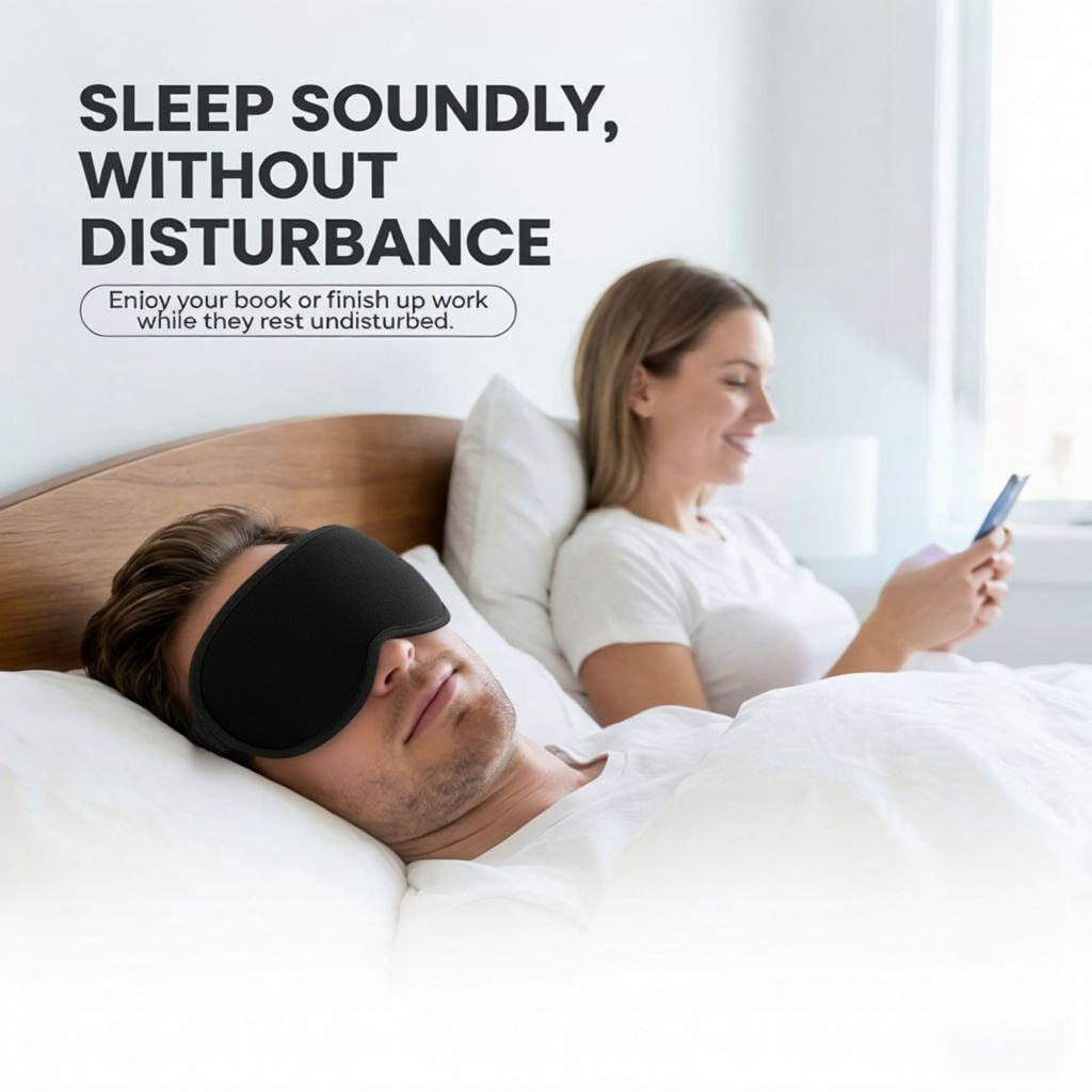 FACEMOON 2 Pack Adult Weighted Sleep Mask – Memory Foam Comfort | 99% Light Blocking Zero Pressure | Lash Extension Safe for Travel