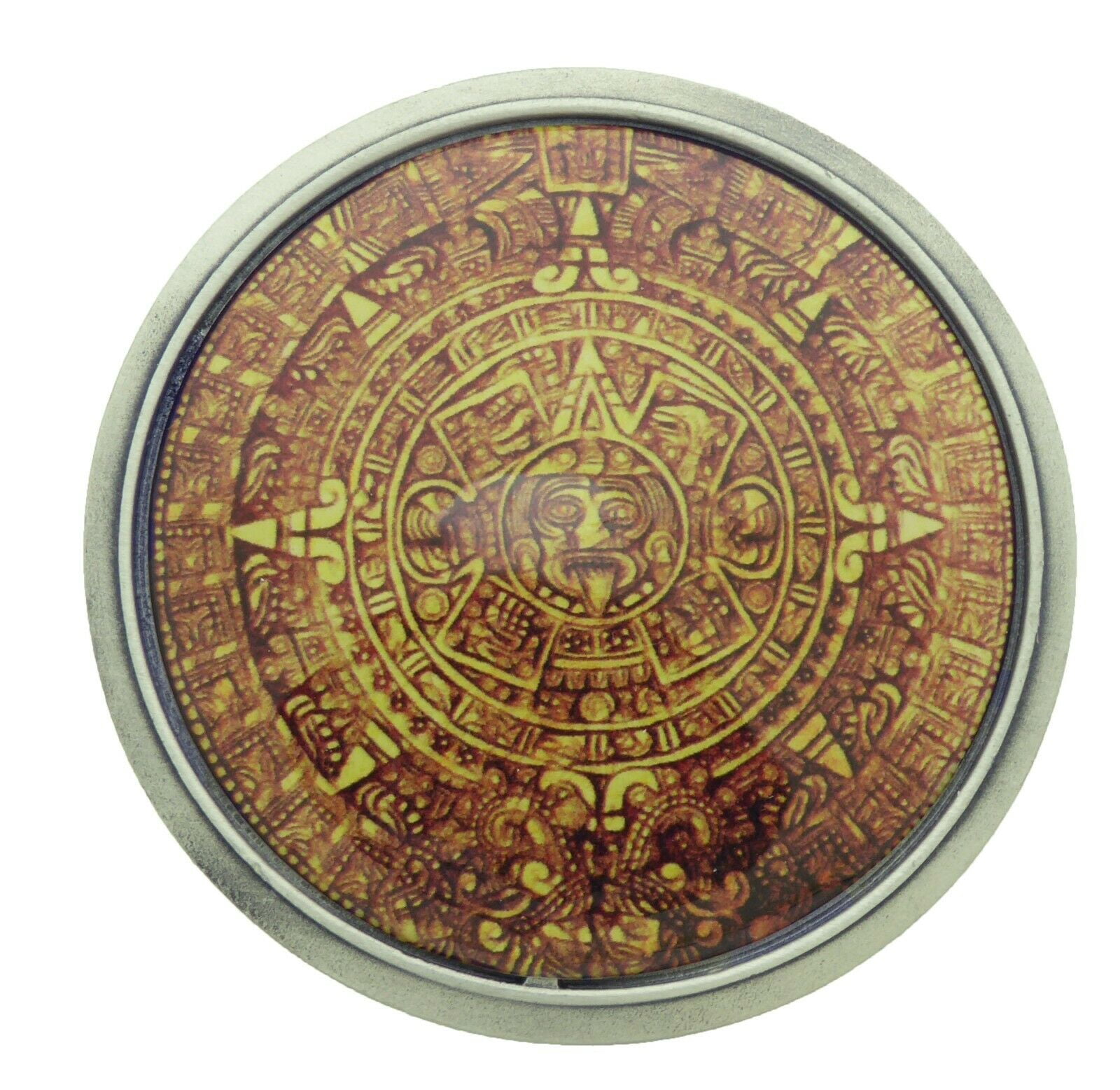 Aztec Indian Roots Pewter Azteca Calendar Belt Buckle Mayan Calendario ...