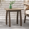 thumbnail image 4 of Outdoor Side Table,Small Square Wood End Table,Grey, 4 of 7