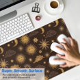 thumbnail image 4 of Long Mouse Pads for Desk,Brown Sun Moon Cloud Pattern Desk Mats on Top Of Desks, Desk Mouse Pad Extra Large with 3mm Non-Slip Base and Stitched Edge for Gaming,Office,Work,Home 31.5"x11.8", 4 of 6