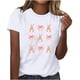 thumbnail image 1 of Tops de Cuello Redondo para las Mujeres Impreso Manga Corta Suéter Camiseta de Imitación Rack, Top Casual de Moda para el Hogar Diario Y el Trabajo, 1 of 4
