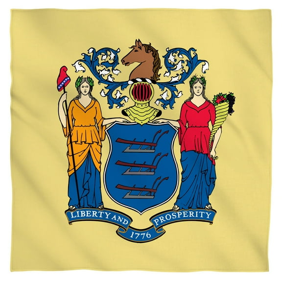 - New Jersey Flag - Bandana - 22" x 22"