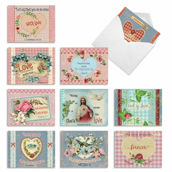 10 All Occasion Blank Note Cards Pack (4 x 5.12 Inch) - HOLY NOTES