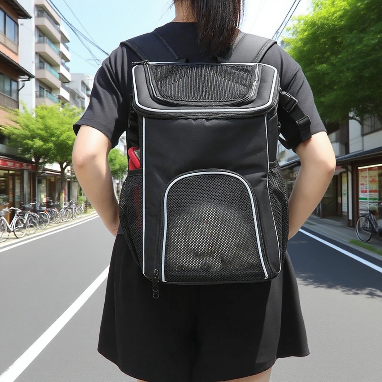 Pet Carrier Backpack for Cats and Dogs - Airline Approved, Breathable with 4 Mesh Windows, Portable & Ventilated for Travel, Hiking, and Camping, Comfortable Pet Backpack Carrier