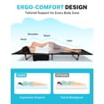thumbnail image 6 of Gonex 31.5" Wide Folding Camping Cots for Adults, 350lbs Capacity Portable Sleeping Bed with Side Storage Bag Camp Bed for Outdoor Travel Beach, Black, 6 of 9