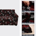 thumbnail image 3 of Dowbom Sofa Cover Printed,1-Piece Stretch Sofa Slipcover with Elastic Bottom Furniture Protector Washable Anti-Slip Spandex Couch Cover for Living Room Bedroom-4 Seater-K, 3 of 7