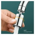 thumbnail image 3 of Kitchen Faucet Black Pull Out Sink Hot Cold Mixer Tap, 360° Rotation Brushed Nickle Stream Sprayer Head Chrome Water Tap Copper ,Versatile Features, 3 of 7