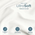 thumbnail image 4 of Bare Home Luxury Duvet Cover and Sham Set - Premium 1800 Collection - Ultra-Soft - Twin/Twin-XL, Fresh Cream, 2-Pieces, 4 of 10