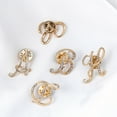 thumbnail image 4 of Hyasfey Badge Pin Shiny Rhinestones High Gloss Geometric Personality Dress Up Jewelry 26 English Letters Lapel Pin Women Jewelry, 4 of 8