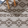 thumbnail image 4 of SAFAVIEH Global Caitriona Diamond Indoor/Outdoor Area Rug, Beige/Dark Beig, 8' x 10', 4 of 10