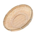 thumbnail image 4 of Bamboo Woven Basket for Decor Brown Large Capacity Household Storage Solution 12.5 x 8.5 x 4.5 inches, 4 of 5