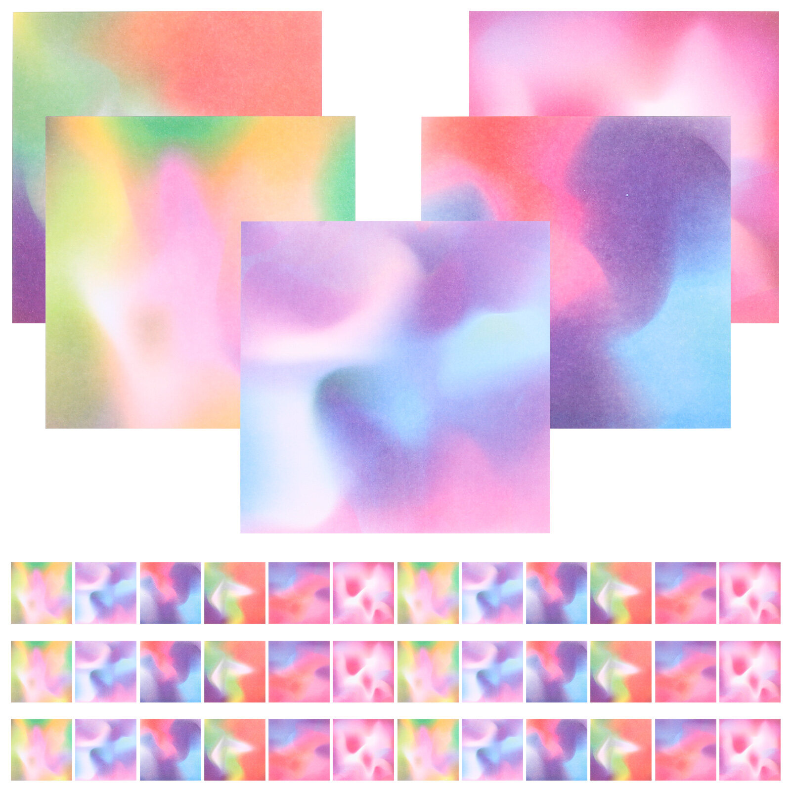 300 Sheets Origami Paper Craft Folding Paper Gradient Colorful Origami