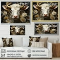 thumbnail image 4 of Designart "Cattle In Baroque Elegance" Animals Cow Floater Framed Wall Art Living Room, 4 of 5