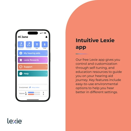 Lexie Hearing - Lexie Lumen self-fitting OTC hearing aids - Silver