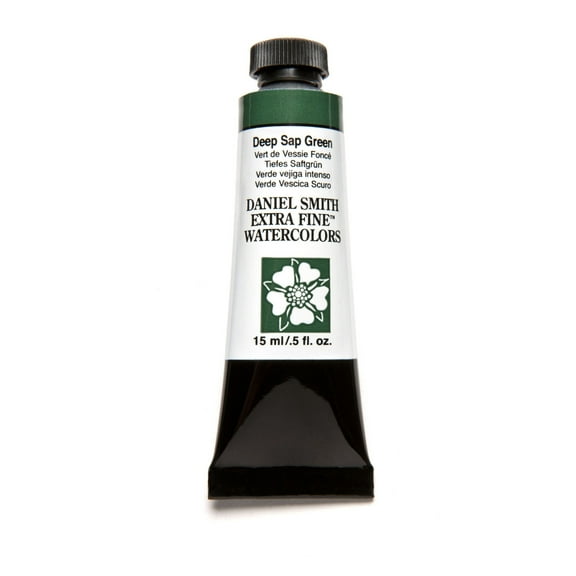 Daniel Smith Extra Fine Watercolor, 15 ml, Deep Sap Green