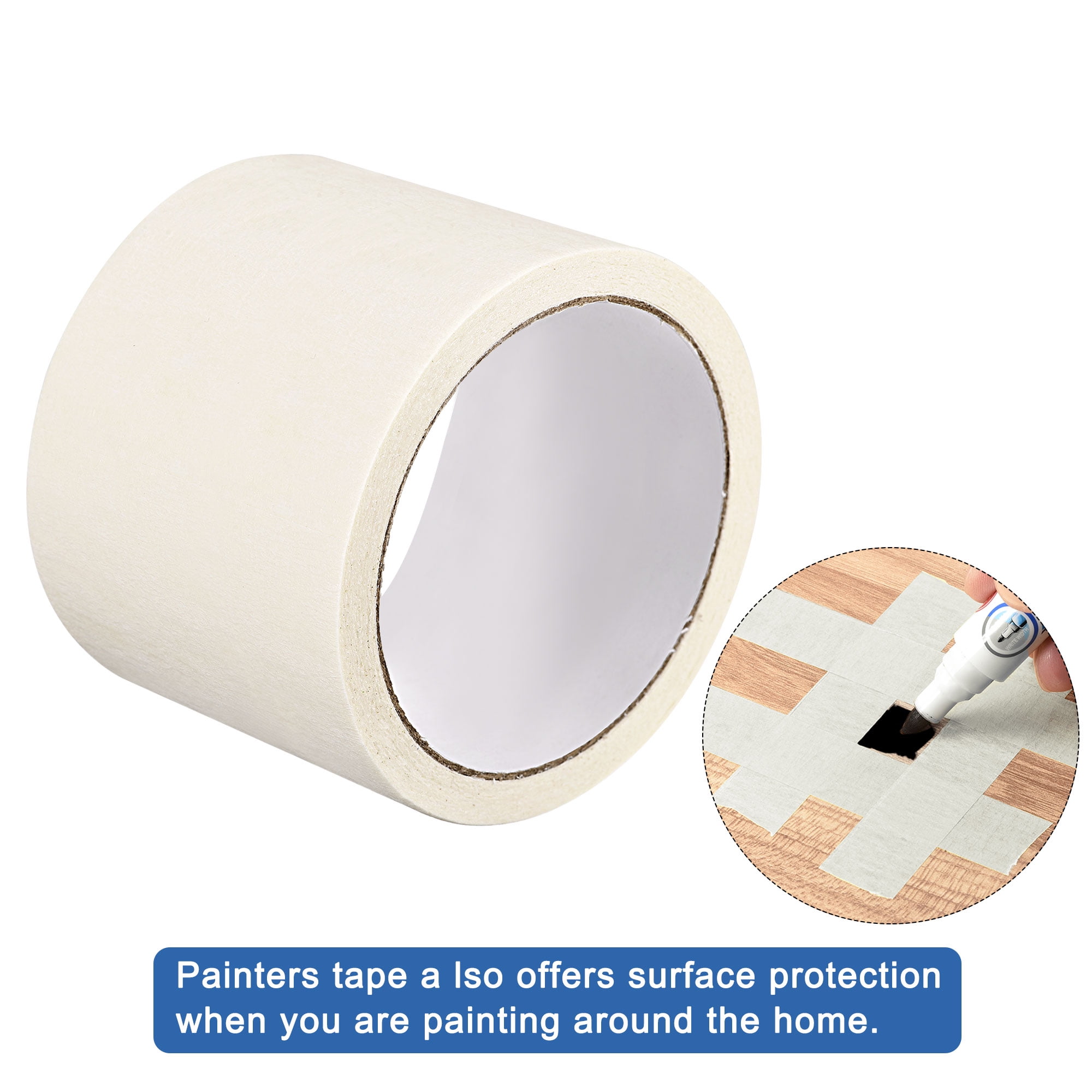 Painters Tape Adhesive Painting Tape 1.18 Inches x 21.87 Yards White 3 Pcs  - 3cm x 20m - Yahoo Shopping