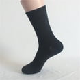 thumbnail image 3 of WCJM A Black 5 Pairs Of Cotton Socks Men'S Stockings Sports Socks Solid Color Stockings, 3 of 5