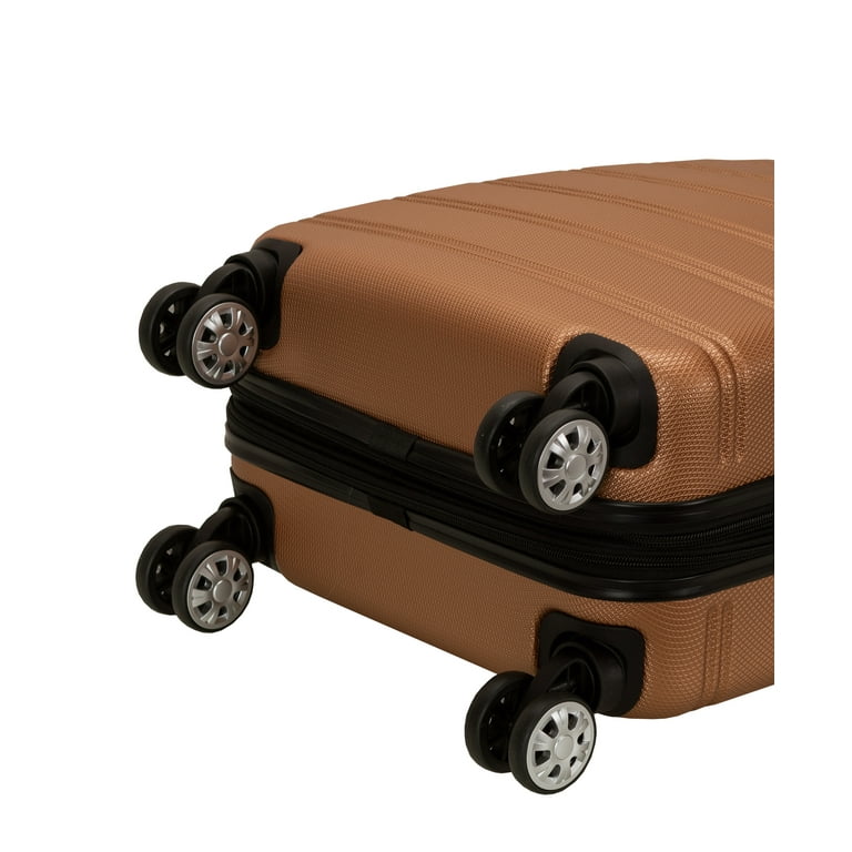 Rockland 20” Unisex Hardside Carry On Luggage, Black - Walmart.com