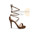 thumbnail image 3 of BLISSFUL STEP Platform Stiletto Heels Lace Up Sandals for Women, 3 of 4