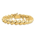 thumbnail image 3 of 14k Yellow Gold Bracelet San Marco Other Chains 12 mm 7 in, 3 of 5