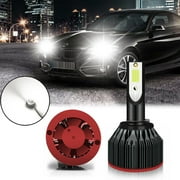 Xotic Tech 880 881 Xenon White LED Headlight Bulb All-in-one Conversion Kit, 6000LM Super Bright High Low Beam Fog Light Replacement