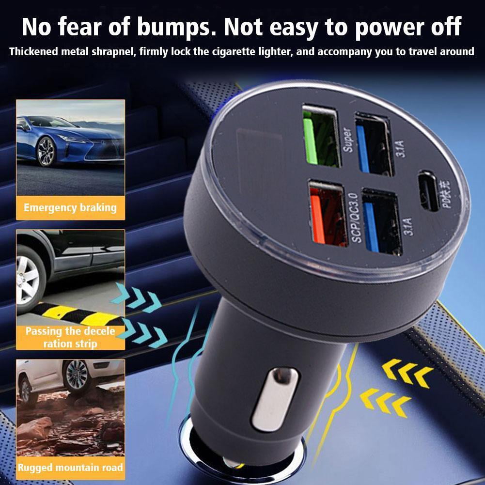 Car Charger Fast Charge,66W SCP/QC3.0 Cell Phone Charger,Cigarette