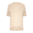 thumbnail image 5 of WRXMIJNHGSA Women's T-Shirts Short Sleeve Summer Tops Women Women's Tops Trendy Casual 2025 Crew Neck Shirts Knit Tunic Basic Summer Tops Trendy Solid Loose Fit Tshirt, 5 of 5