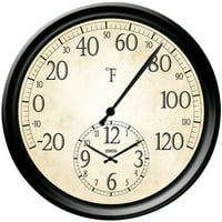 outdoor barometer thermometer and clock