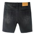 thumbnail image 2 of KIDSCOOL SPACE Baby Denim Shorts,Elastic WaistBand Inside Ripped Holes Summer Short Jeans, Black, 2-3 Years, 2 of 6