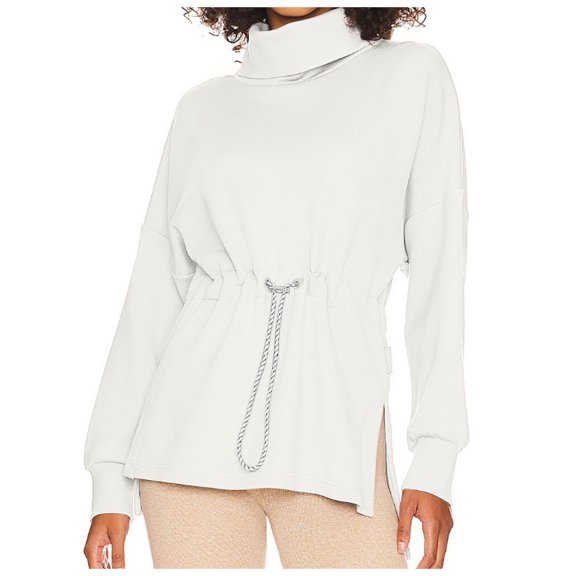 EDFBUYKRS Female Long Sleeve Sweatshirt Sweatshirt for Women Casual Long Sleeve Half Zip Pullover Lightweight Sweatshirts Tops Fall Fashion Outfits 2026 Size M