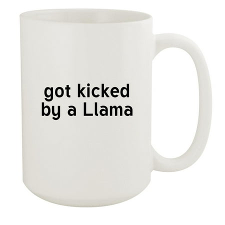 

Got Kicked by a Llama - 15oz Ceramic White Coffee Mug Cup White