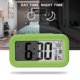 thumbnail image 5 of Table despertador reloj digital Dormitorio Sensor de temperatura Termómetro Termómetro de retroiluminación Calendario Portátil Snooze Relojes Green Speravity EL006195-03B, 5 of 7