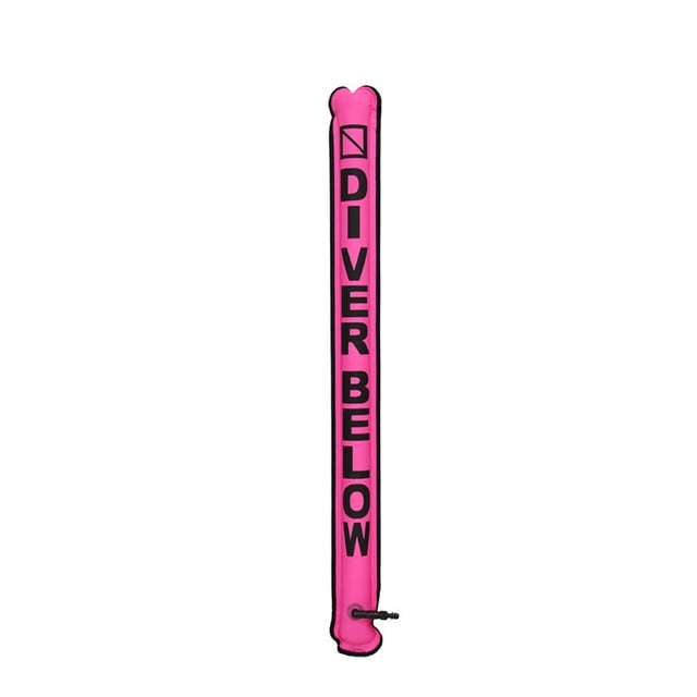 Marcador de superficie Boya Buceo con gancho giratorio Boquilla inflable SMB Buceador submarino Debajo del accesorio flotante para buceadores Rosa fluorescente Advancent OD003517-03