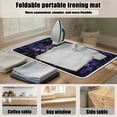 thumbnail image 6 of ZIATUBLES Ghost Flower Moon Print Ironing Mat Pad Multifunctional Ironing Blanket for Washer Dryer Countertop Portable Travel Board Alternative Pad Halloween Decor Accessories, 31.5" x 19.6", 6 of 7