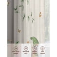 thumbnail image 6 of Easter Sheer Curtains 96 Inch Length 2 Panels for Living Room, Eggs Gnomes Bunny Elegant Pastoral Rustic Voile Kitchen Curtain Set, Luxury Privacy Drapes Window Treatment for Bedroom, 6 of 7
