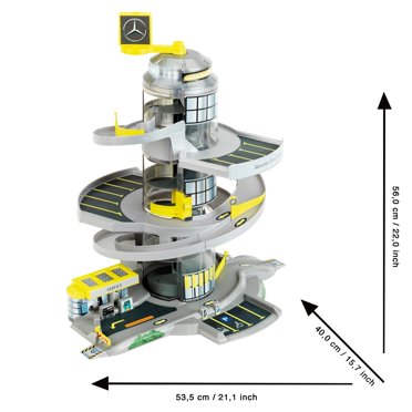 Mercedes-Benz Helix Parking Garage Toy With Elevator - Light & Sound Included (Ages 3+)