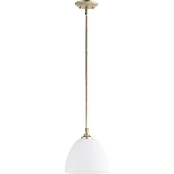 Kirkby Oaks 1 Light Pendant in Bailey Street Home Home Collection Style 9 inches Wide By 9.25 inches High-Aged Silver Leaf Finish Bailey Street Home