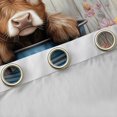 thumbnail image 4 of Feelyou Kawaii Brown Cow Blackout Curtains Set of 2 (52x84 Each) for Kids, Rustic Groovy Floral Window Curtains, Cute Cartoon Farm Animal Curtains and Drapes, Blackout Curtains Bedroom Decor, 4 of 6