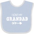 thumbnail image 3 of Inktastic I Love My Grandad with Arrow Boys or Girls Baby Bib, 3 of 4