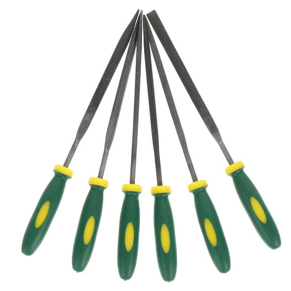 EXHUMKY Metal Polishing Files Set, 6 Pieces Steel Files for Wood Carving, Pattern Making, and Crafting Tools