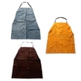 thumbnail image 3 of Delantal de material cuero para soldar Delantal de trabajo de protección duradero Delantal de ropa ajustable - Soldadura, a prueba de salpicaduras, resistente, 3 of 8