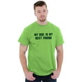 thumbnail image 5 of My Dog Is My Best Friend Pet Owner Men's Graphic T Shirt Tees Brisco Brands S, 5 of 6