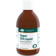 Genestra Brands Super EFA Liquid | EFA Supplement to Support Cardiovascular, Brain, Eyes, and Nerves | 6.8 fl. oz. | Natural Strawberry Flavor