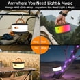 thumbnail image 6 of Elice Rechargeable Camping Lights, 32.8 FT Waterproof Camping Lantern, 3-in-1 RGB Camping String Lights with 19 Lighting Modes, Quick 30s Recovery, Tent Lights for Camping Party Decor Camping, 6 of 12
