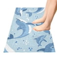 thumbnail image 4 of Bath Mat Soft Plush Non-Slip Absorbent Bathroom Rugs 39"x20" Dolphins in Sea, 4 of 8