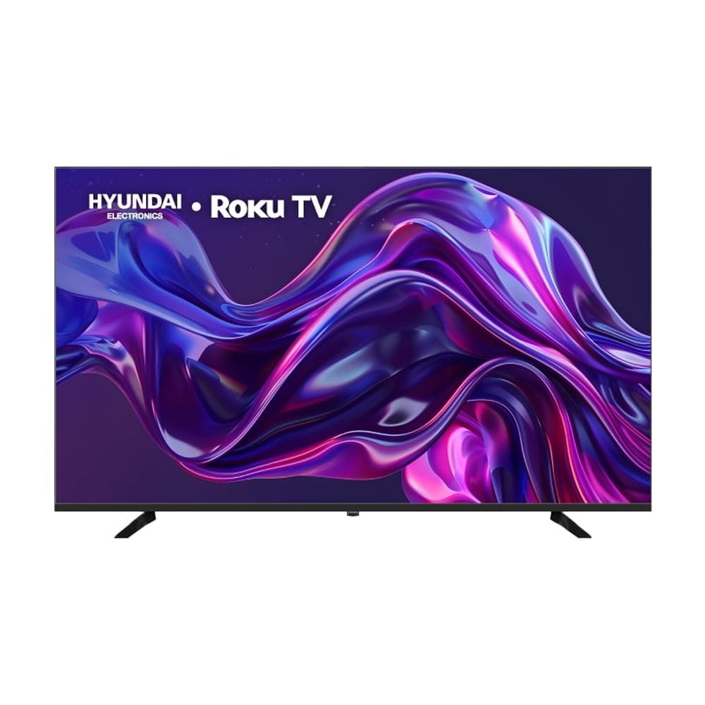 Hyundai HYLED5527R4KM TV 55” Pulgadas LED Ultra HD 4K Smart TV, Dolby Audio, HDR10, WiFi Dual Band, Sistema Operativo Roku Compatible con Alexa, Apple Air Play y Google Home, Diseño Border Less