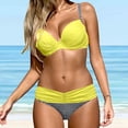 thumbnail image 1 of Ensemble de Bikini Vintage Rembourré Taille Haute pour Femmes P-TTG, 1 of 3