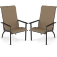 thumbnail image 1 of Costway 2PCS Adirondack Chair with 400 lbs Weight Capacity High Back and Metal Frame, 1 of 9